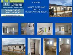 Maison plain pied 70m2 neuve