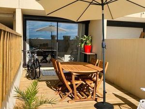 Appartement en front de mer à Lacanau (25 m² + terrasse 30 m² + parking)