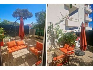 3 pièces + bureau/dressing avec jardin au calme Le Cannet