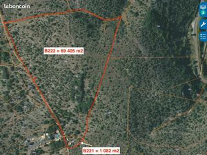 Vente lot de 4 parcelles en zone naturelle LABEAUME pour 82667 m2