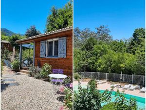 SUD ARDÈCHE Beau chalet clim piscine rivière