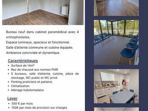 Bureau neuf à louer