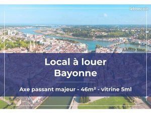 Local commercial neuf 46 m² – Axe passant Bayonne / Tarnos – Vitrine 5 m