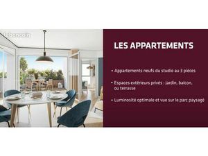 Studio 2 pièces 29 m²