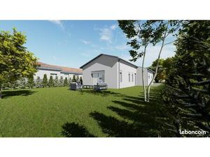 Maison plain pieds fronton