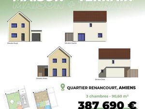 Terrain avec maison neuve à vendre