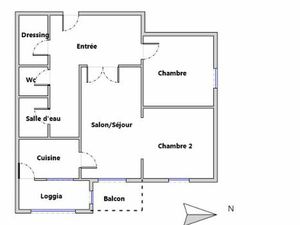 Appartement 2 chambres 69m²