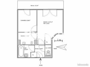 Appartement 2 pièces 29 m²