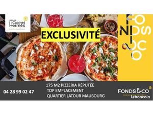 Fonds de commerce restaurant 175 m²
