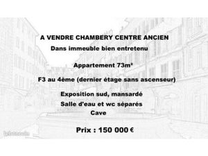 A vendre chambery centre ancien