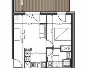 Appartement 2 pièces 37 m²