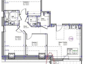 Appartement 4 pièces 76 m²