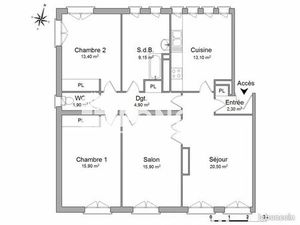 Appartement 4 pièces 97 m²