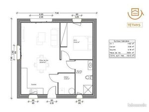 Maison 3 pièces 49 m²