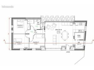 VERTOU Pàtis Forget Bâtiment à rénover avec projet d’architecte