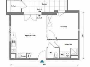 Appartement 3 pièces 42 m²