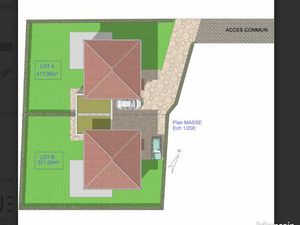 Terrain + permis secteur pharmacie / carrefour