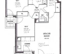 Appartement T3 à Villeurbanne