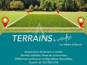 Terrain constructible viabilisé à vendre