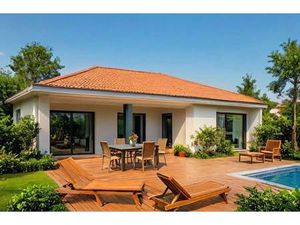 Terrain avec maison neuve à vendre