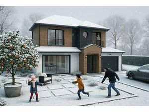 Terrain avec maison neuve à vendre