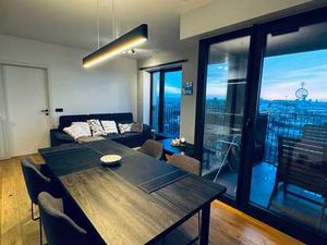 Appartement lumineux 1 ch.  terrasse plein sud-vue Bruxelles