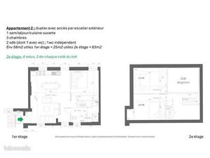 Appartement 4 pièces 70 m²