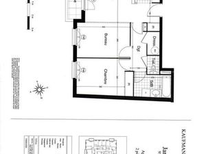 Appartement 2 pièces 56 m²