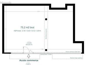 Local commercial 76 m²