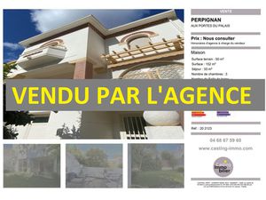 A PERPIGNAN CENTRE UNE MAISON DE VILLE ART-DECO AVEC JARDIN