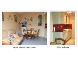 Maison meublée  2 chambres  petit jardin  parking