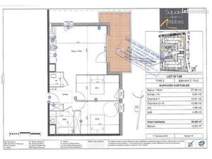 Appartement 3 pièces 64 m²