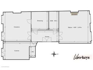 Élégant T2 de 65 m² – Volumes exceptionnels – Quartier Notre-Dame-du-Mont (13006)