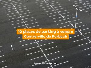 10 places de parking à vendre - Centre-ville de Forbach