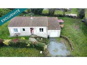 Pavillon plain-pied 80 m²  2 chambres  garage  750m² de terrain.