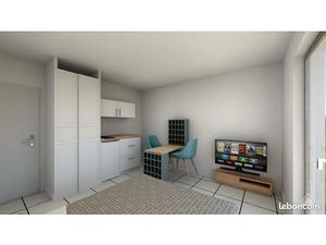 T1 meublé 23m2 avec balcon / garage possible en option