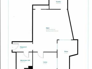 Nice Valrose Grand Studio de 39m2 avec coin nuit et terrasse