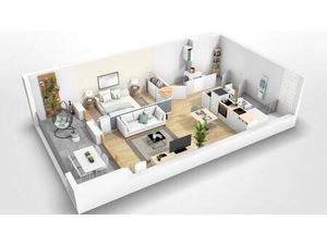 Appartement T2 NANTES Mairie de Chantenay - 48.3 m2 746 Euros