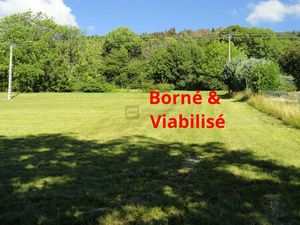 Terrain construtible viabilisée et bornée