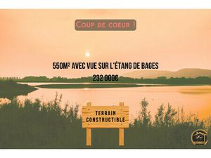 Terrain constructible vue sur l'étang