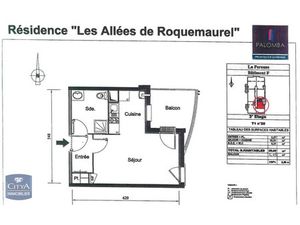 Appartement à louer 1 pièce 28.19 m² - Toulouse (31) - 434€