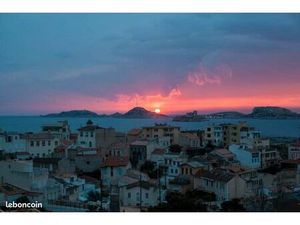Appartement à Malmousque vue mer et chateau d'If 180 degrés avec 2 chambres