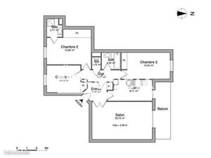 Appartement 4 pièces 88 m²