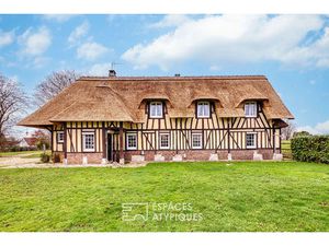 Authentique chaumière normande avec maison d'amis