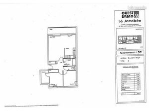 A louer T3 SAINT JACQUES DE LA LANDE-sans frais