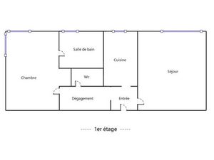 À VENDRE 2 pièces de 47 90 m2 Dernier étage Proche GAR