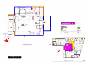 Achat Appartement 2 pièces 42m²