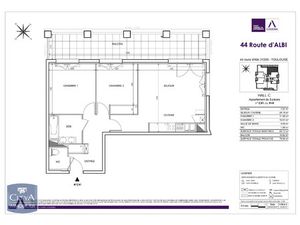 Appartement à louer 3 pièces 59.72 m² - Toulouse (31) - 750€