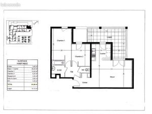 T3 Hôpitaux-Facultés Malbosc / 62 m² / Face au domaine D'ô et tramway au pied de l'immeubl