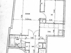 Appartement 2 pièces 45 m²